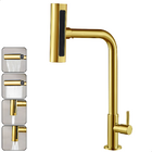 Torneira Gourmet 4 Jatos Rotativa Cozinha Bancada em Metal Mu