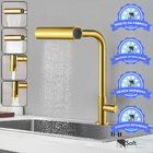 Torneira Gourmet 4 Jatos Rotativa Cozinha Bancada em Metal Mu