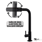 Torneira Gourmet 4 Jatos Rotativa Cozinha Parede em Metal Mul