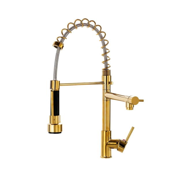 Torneira Gourmet 50cm Monoc Cozinha Bancada Dourada F1006g