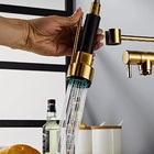 Torneira Gourmet 50cm Monoc Cozinha Bancada Dourada F1006g