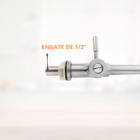 Torneira Gourmet Aço Inox Escovada