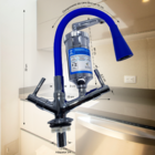 Torneira Gourmet - Azul - Bancada - Com Filtro Cromado