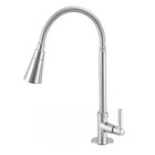 Torneira Gourmet Bancada Cromada Flexível Cone 2 Jatos