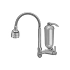 Torneira Gourmet Com Filtro Cozinha Parede Inoxidavel ABS