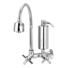 Torneira Gourmet Com Filtro Cozinha Parede Metal Del Metais