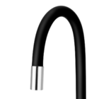Torneira Gourmet Com Filtro De Cozinha Flexível Preta 1/4 De
