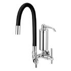 Torneira Gourmet Com Filtro De Cozinha Flexível Preta 1/4 De