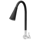 Torneira Gourmet Cone 2 Jatos Cozinha C70 Preta Parede