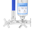 Torneira Gourmet Cone Azul Filtro Cozinha C31 Parede 1/4 de V