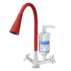 Torneira Gourmet Cone Vermelho Filtro Cozinha C31 Mesa 1/4 de