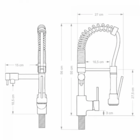 Torneira Gourmet Cozinha Com Spray 50cm Misturador Monocomando
