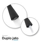 Torneira Gourmet Cozinha Flexível Cone 2 Jatos Preto Parede C