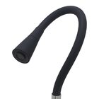 Torneira Gourmet Cozinha Flexível Cone 2 Jatos Preto Parede C