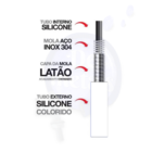 Torneira Gourmet Cozinha Flexível Cone 2 Jatos Vermelha Mesa