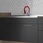 Torneira Gourmet Cozinha Flexível Cone 2 Jatos Vermelha Mesa