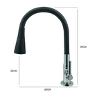 Torneira Gourmet Cozinha Flexível Multiuso Preto Mesa C34 Mul