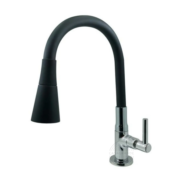 Torneira Gourmet Cozinha Flexível Multiuso Preto Mesa C34 Mul