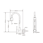 Torneira Gourmet Cozinha Inox Gir Parede Longa Nox05 Doan