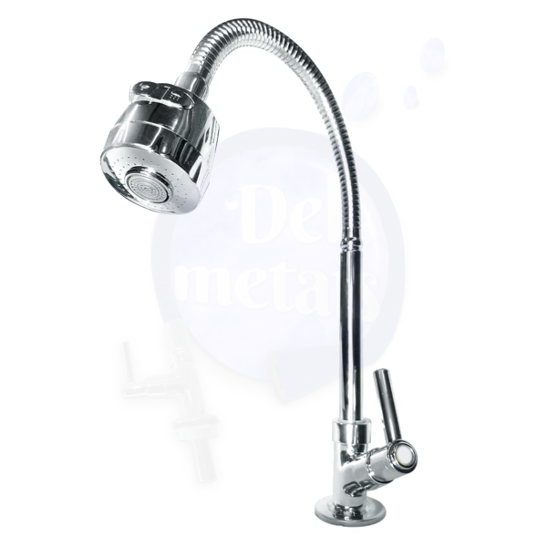 Torneira Gourmet Cozinha Mesa Bancada Metal Del Metais