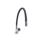 Torneira Gourmet Cozinha Mesa Metal  Silicone Preta Flexível