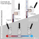 Torneira Gourmet Cozinha Monocomando Extensível Aço Escovado