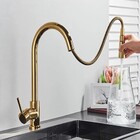 Torneira Gourmet Cozinha Monocomando Flexível Inox Escovado D