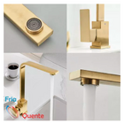 Torneira Gourmet Cozinha Monocomando Misturador Dourada Luxo