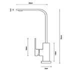 Torneira Gourmet Cozinha Monocomando Misturador Dourada Luxo