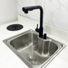 Torneira Gourmet Cozinha Preto Fosco Bica Alta 90 Graus Monoc