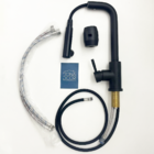 Torneira Gourmet Cozinha Preto Fosco Bica Alta 90 Graus Monoc