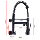 Torneira Gourmet Cozinha Preto Fosco De Parede