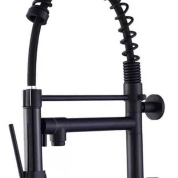 Torneira Gourmet Cozinha Preto Fosco De Parede