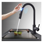 Torneira Gourmet Cozinha Preto Fosco Touch Sensível Ao Toque