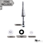 Torneira Gourmet De Bancada Para Cozinha Cromada Cone 2 Jato