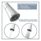 Torneira Gourmet De Bancada Tubo Cone Cromado C/ Saída Para P