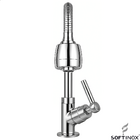 Torneira Gourmet De Cozinha Bancada Flexível Cromada 2 Jatos