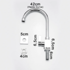 Torneira Gourmet De Cozinha Bancada Quadrada Inox Cromada