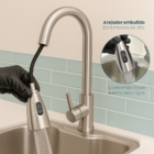 Torneira Gourmet De Cozinha Bica Alta Inox Escovado Monocoman