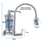 Torneira Gourmet De Cozinha Com Filtro Inox Flexível Multidir