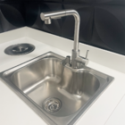 Torneira Gourmet De Cozinha Inox Escovado Bica Alta 90 Graus