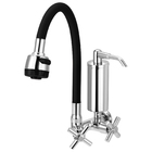 Torneira Gourmet De Cozinha Parede Com Filtro Preta C62