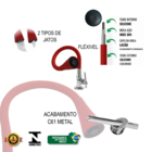 Torneira Gourmet de Mesa Flexível com 2 Jatos - Vermelha - Ca