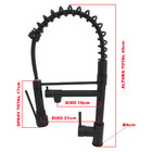 Torneira Gourmet De Mesa Preta - Toda Em Metal+ Brinde