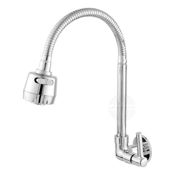 Torneira Gourmet de Parede com Tubo Flexível e Volante C34 Ca
