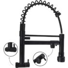 Torneira Gourmet De Parede Preta