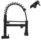 Torneira Gourmet De Parede Preta