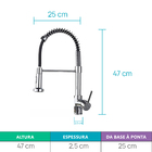 Torneira Gourmet Espaçokb Ke-6026 Monocomando Cromado