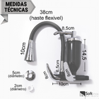 Torneira Gourmet Filtro Cozinha Cone de Parede Preta/Cromada