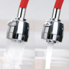 Torneira Gourmet Filtro Cozinha Vermelha Flexível 1/4 De Volt